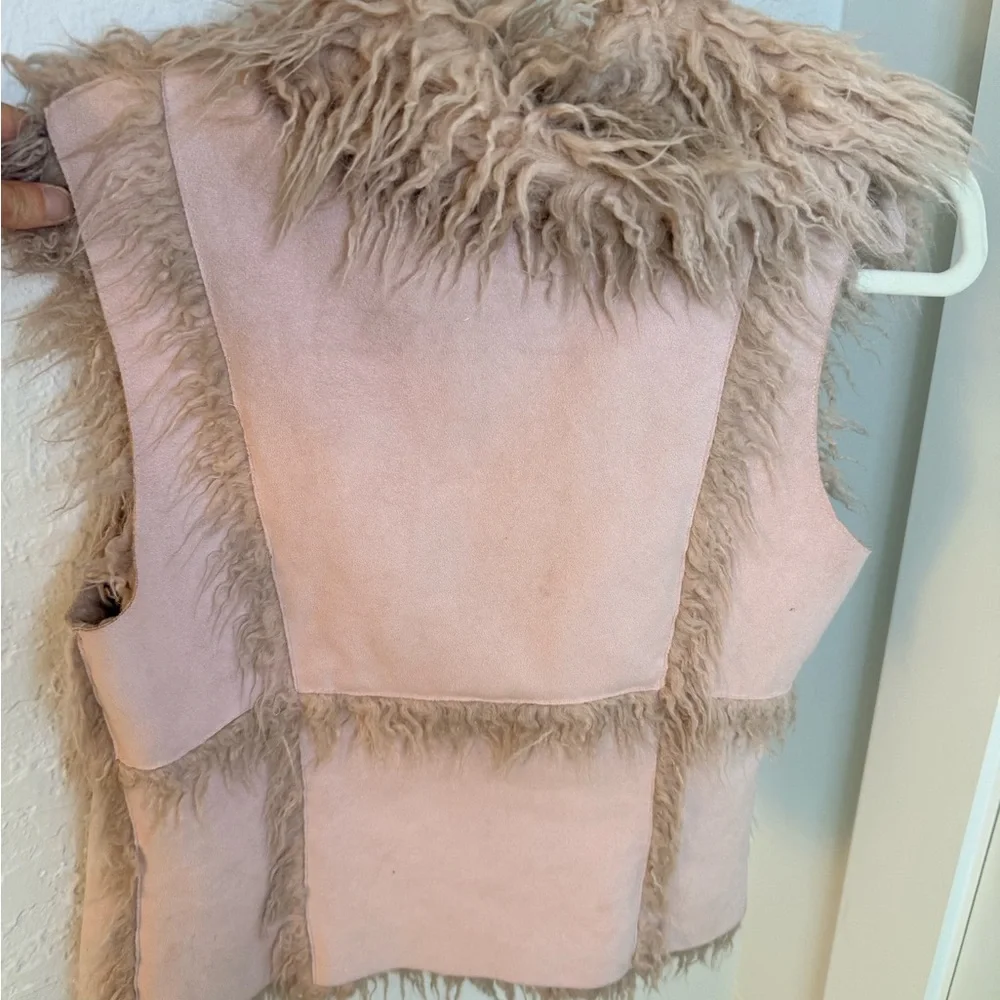 Bebe Faux Fur & Suede Vest – Size Small - Picture 3 of 5